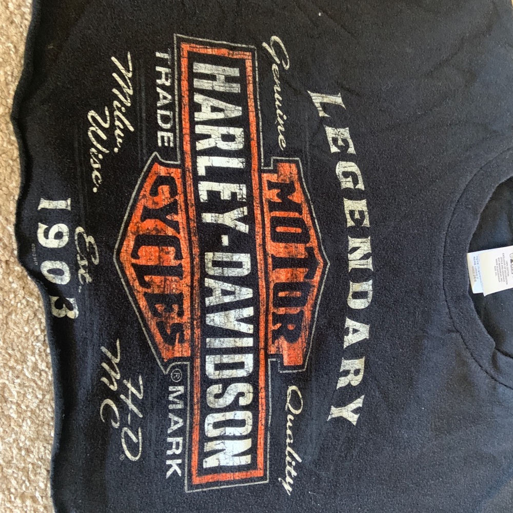 Vintage Harley Davidson Cropped top